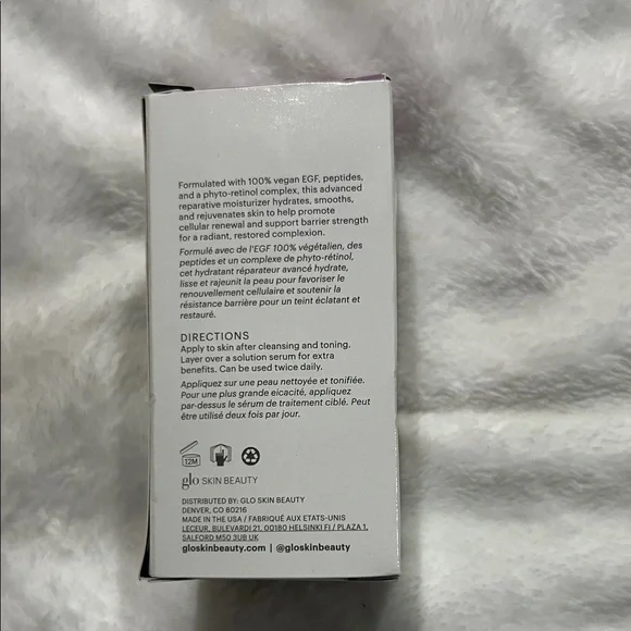 Glo Skin Beauty Bio-Renew EGF Cream - White and Purple Accents - Picture 2 of 6